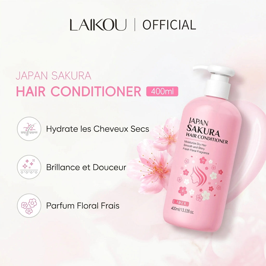 Après-Shampoing LAIKOU Sakura – 100 / 200 / 400 ml