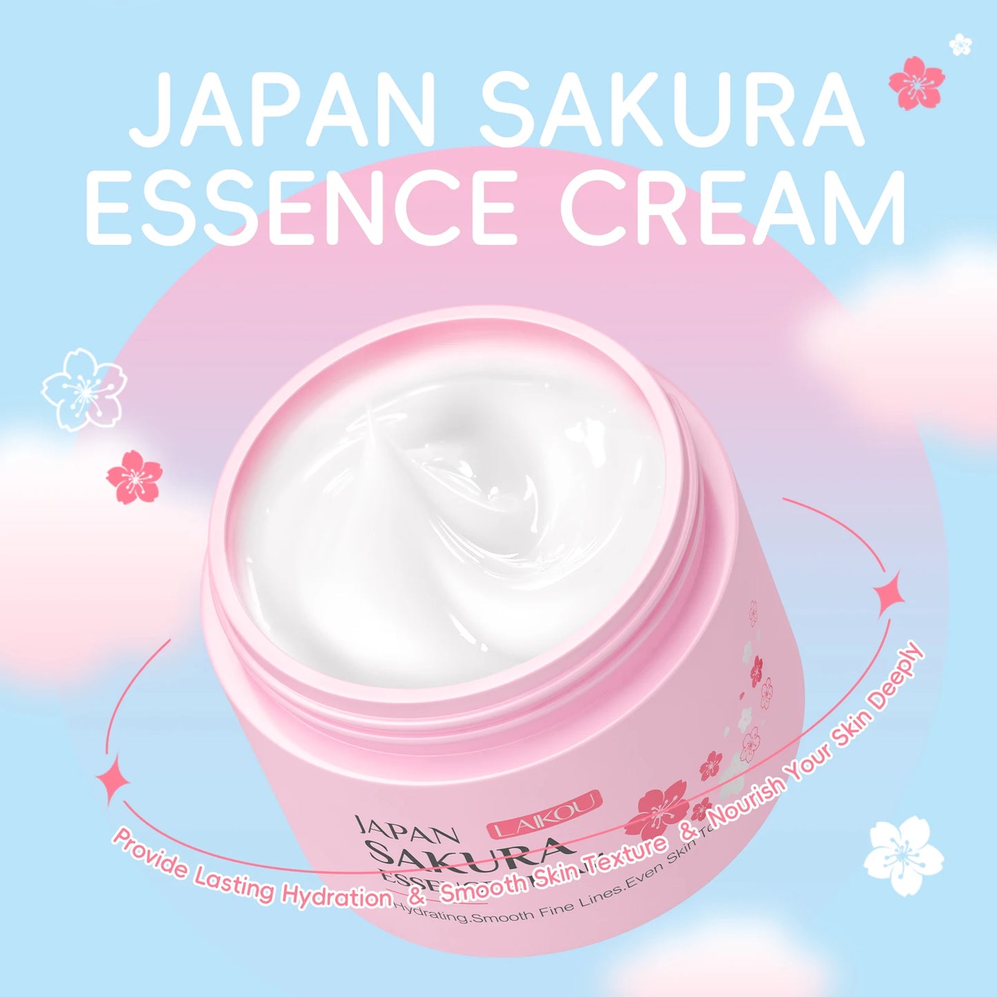 Crème essence anti-rides LAIKOU Sakura 50g