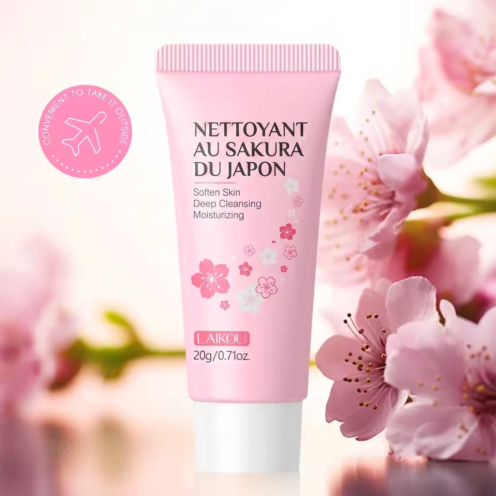 Nettoyant Visage LAIKOU Sakura – Contrôle du Sébum 20 à 150 g