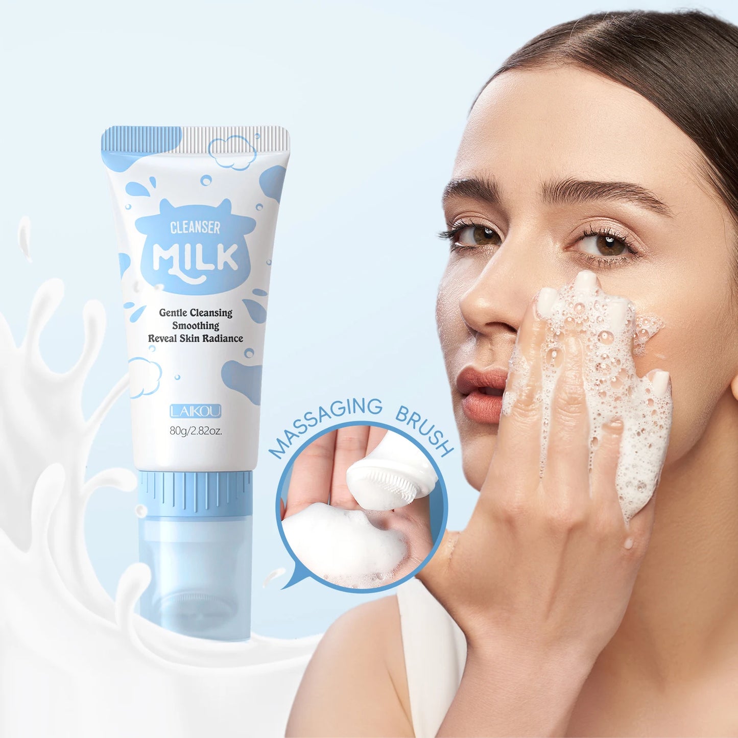 Savon nettoyant au lait LAIKOU Sakura 80g