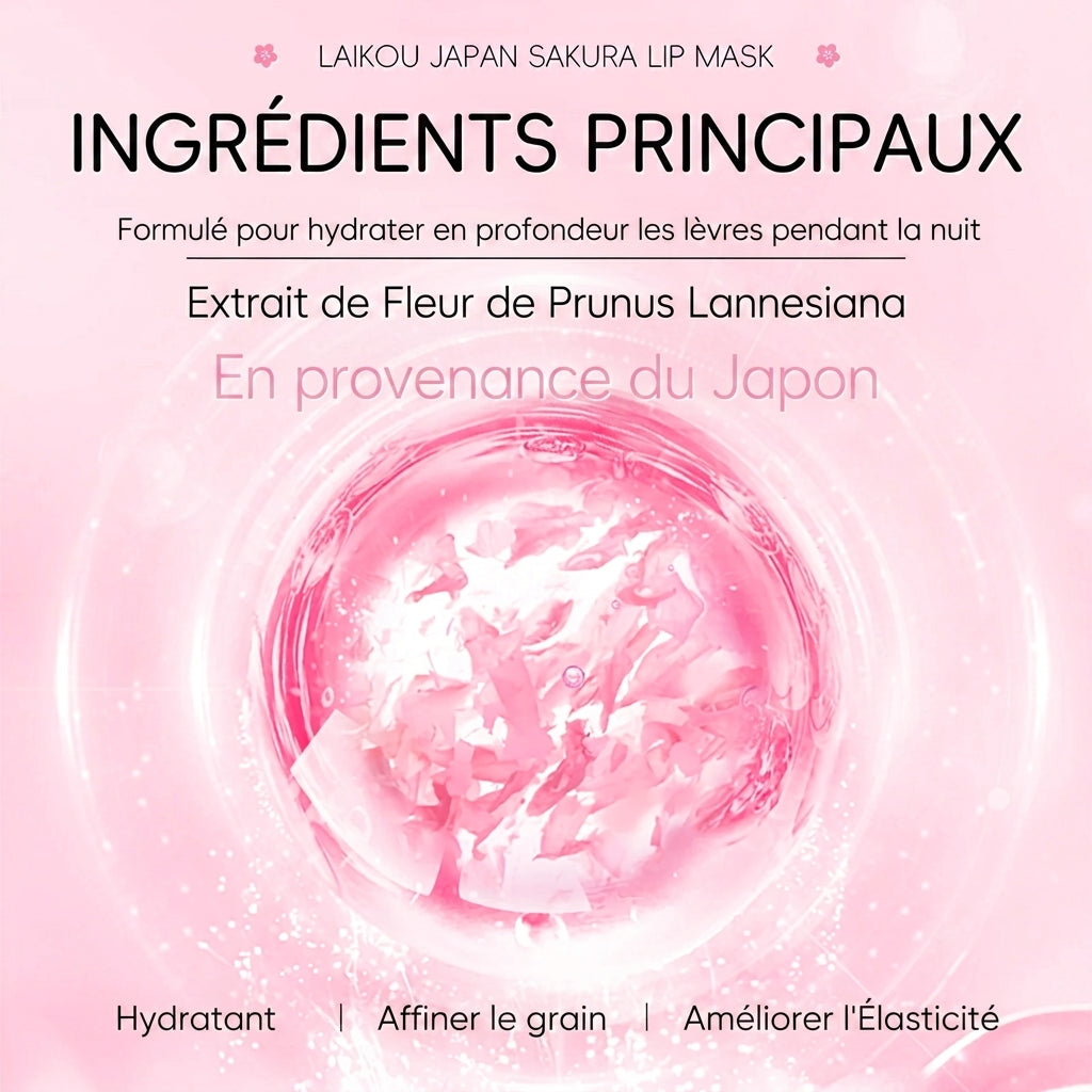 Masque à Lèvres de Nuit LAIKOU Sakura