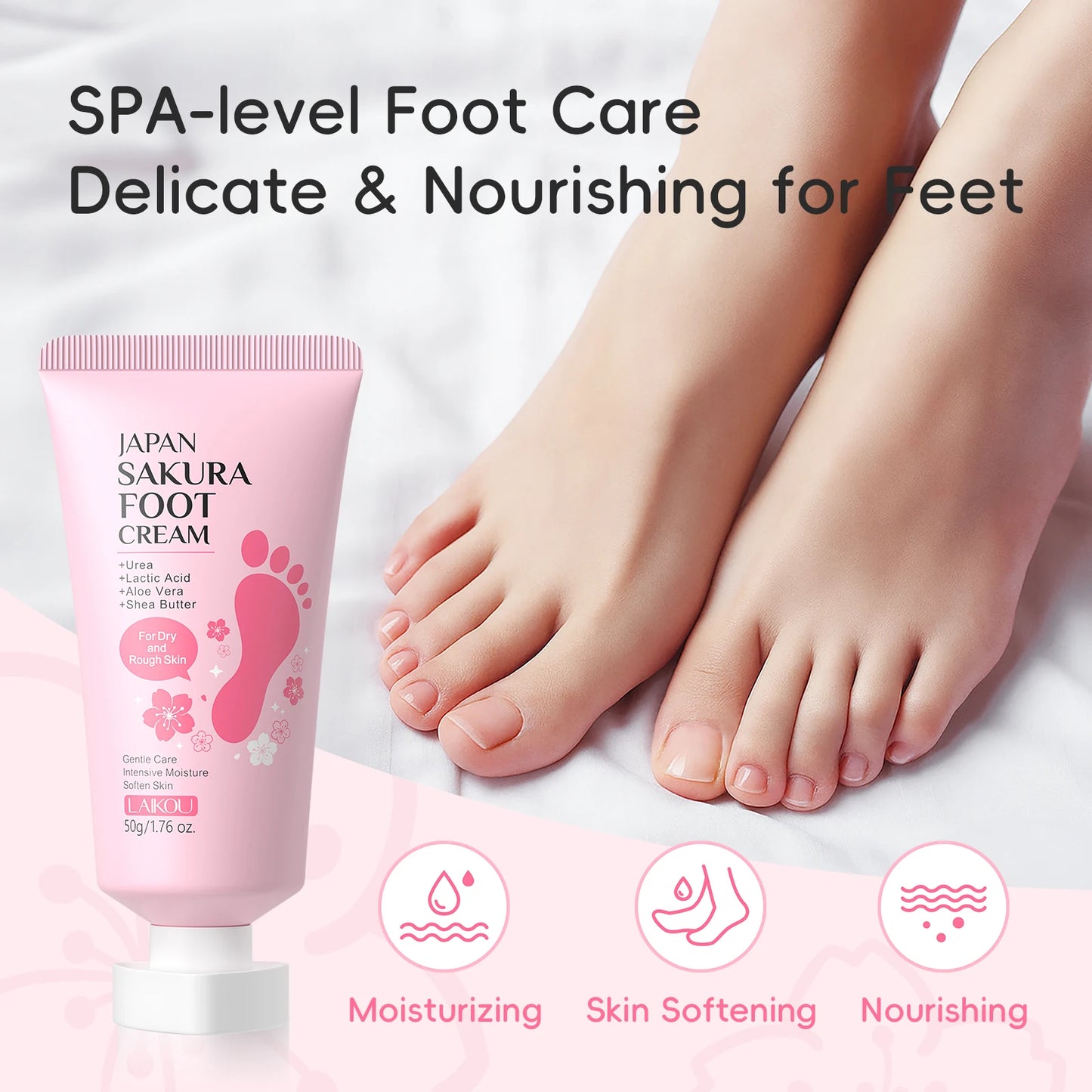 Crème pour les Pieds LAIKOU Sakura 50g