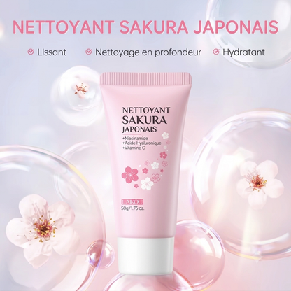 Ensemble de soins LAIKOU Japan Sakura - produits du coffret présentés