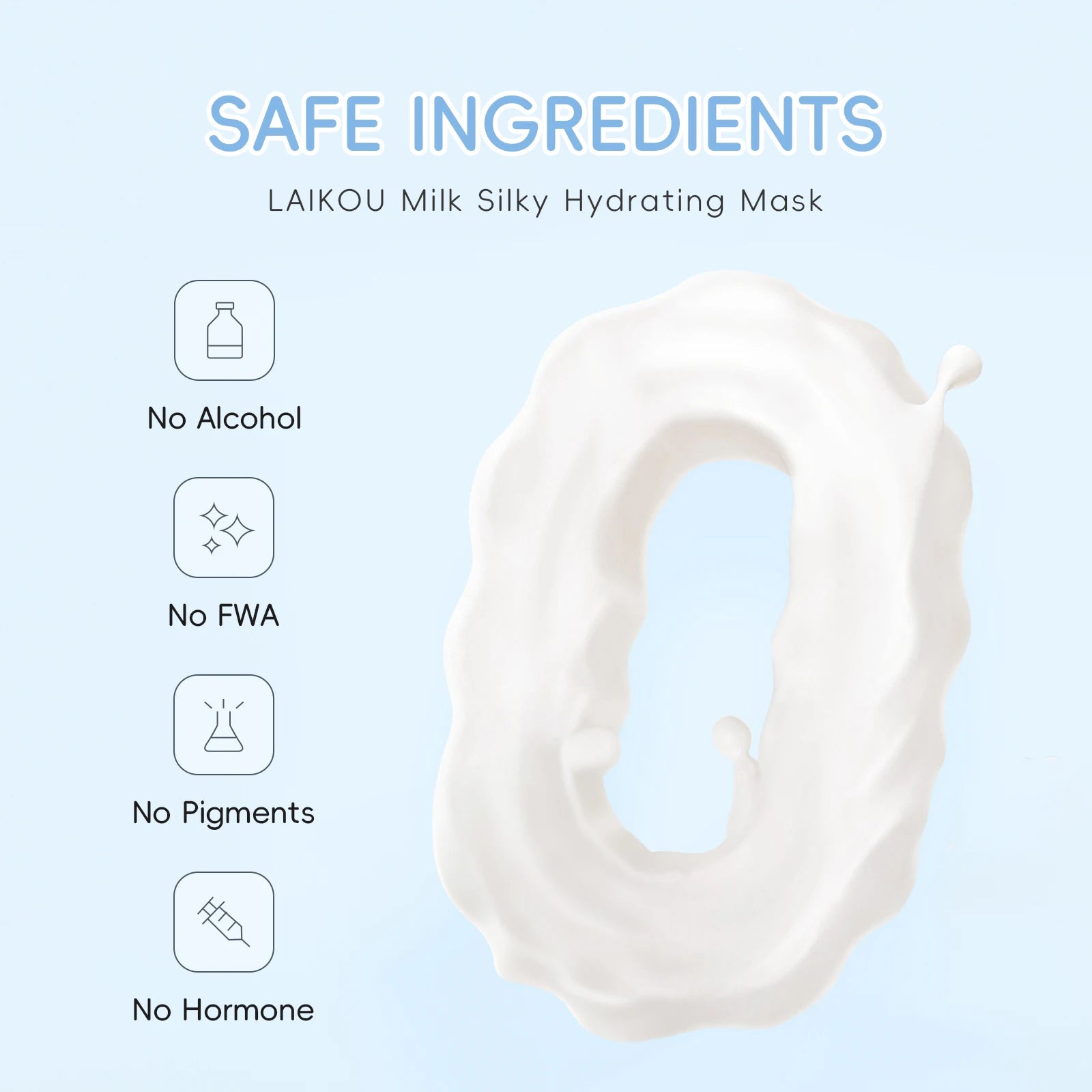 Masque au Lait Soyeux LAIKOU - texture