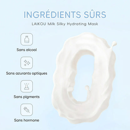 Masque au Lait Soyeux LAIKOU - Lot de 20