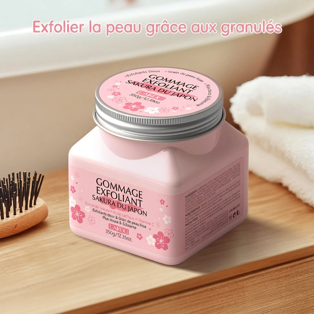 Gommage Visage Doux LAIKOU Sakura – 25 / 80 / 350 g