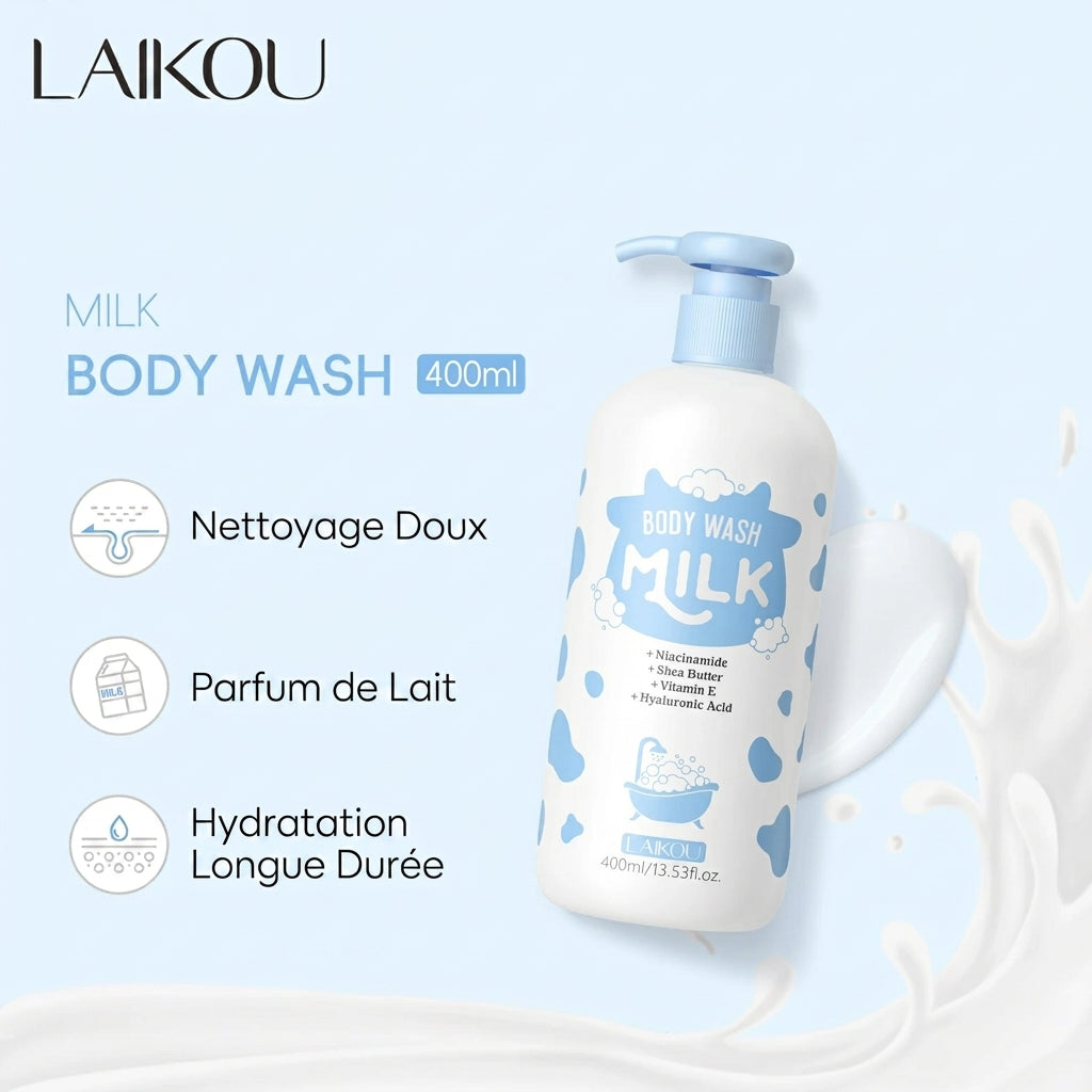 Gel Douche au Lait LAIKOU 400ml