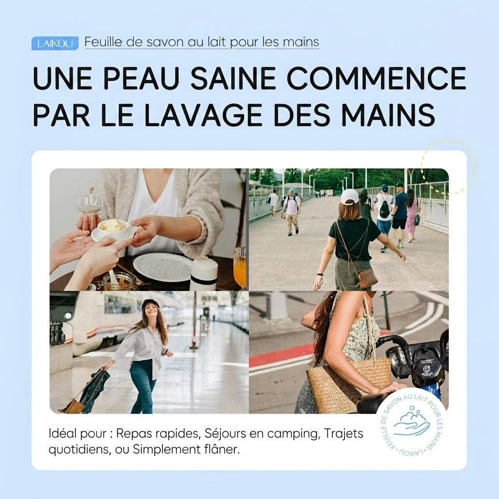 Feuilles de Savon pour les Mains LAIKOU