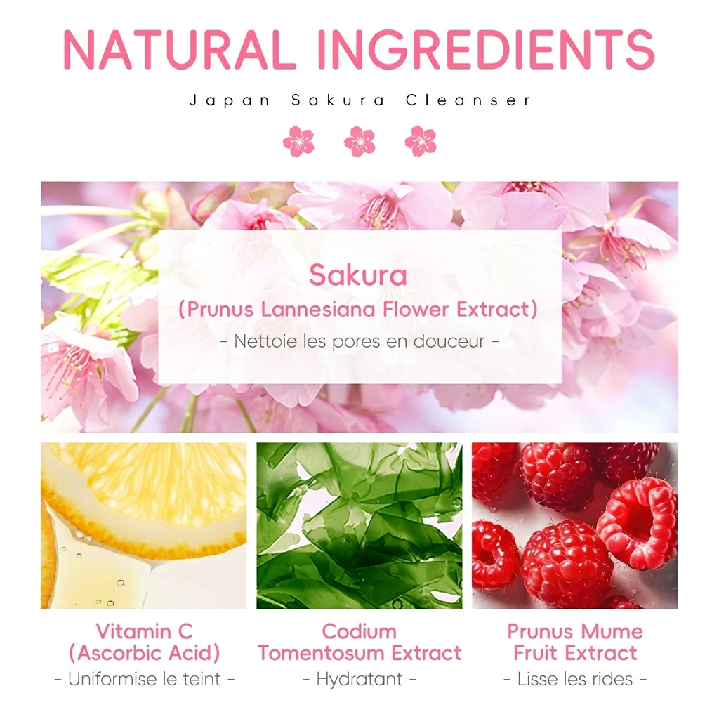 Lot de 2 Nettoyants Visage LAIKOU Sakura 50g
