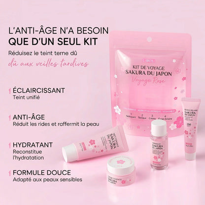 Coffret de Voyage Sakura Japon 4 Pièces Mini