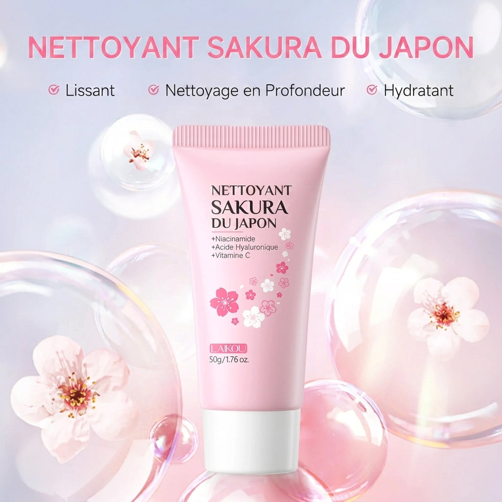 Lot de 2 Nettoyants Visage LAIKOU Sakura 50g