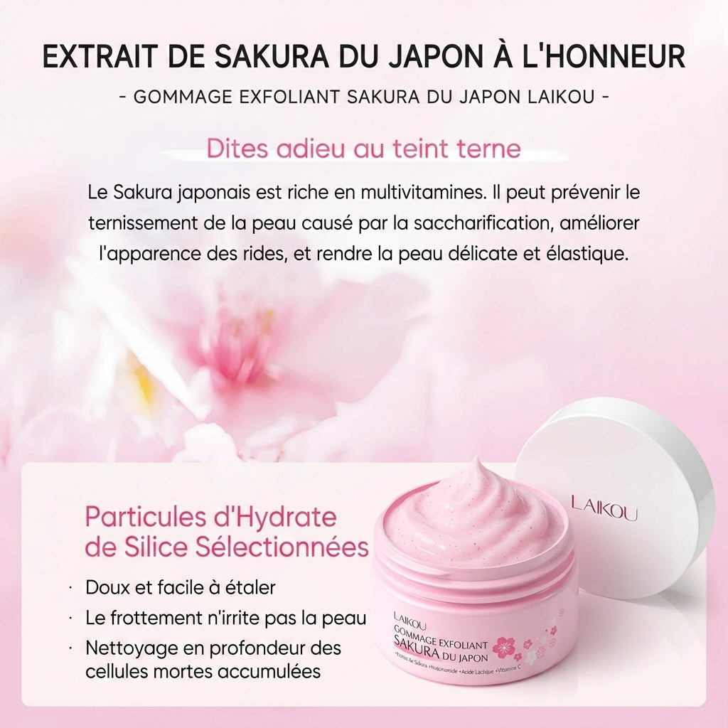 Gommage Exfoliant Visage LAIKOU Sakura 100g