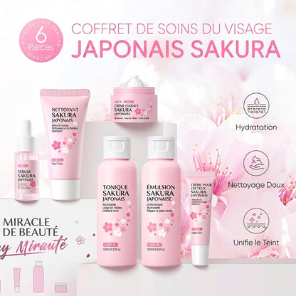 Coffret Soins Visage Sakura LAIKOU 6 Pièces