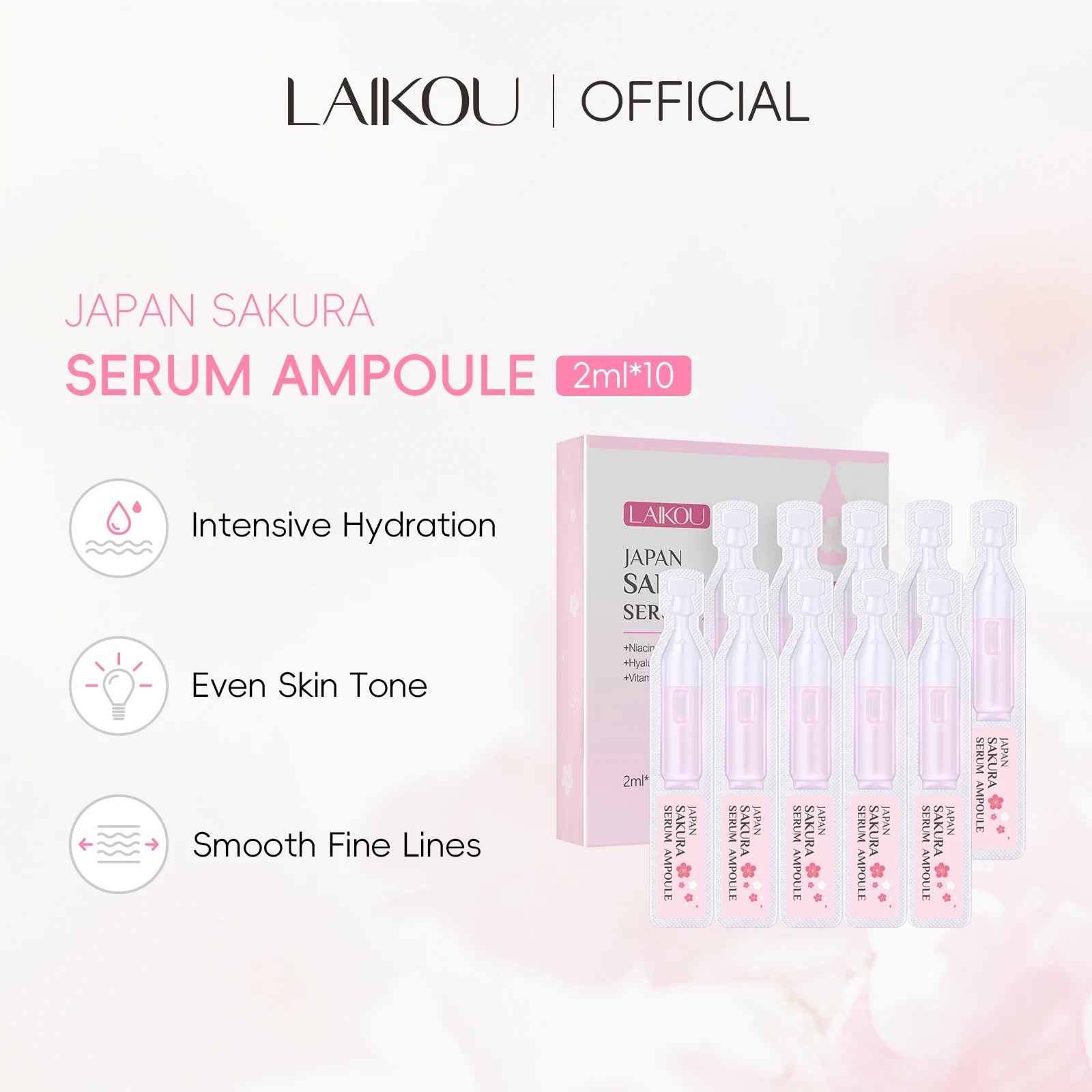 Sérum Ampoules LAIKOU Sakura - texture