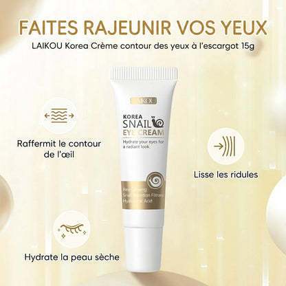 Crème Contour des Yeux Escargot LAIKOU – 15 / 30 g