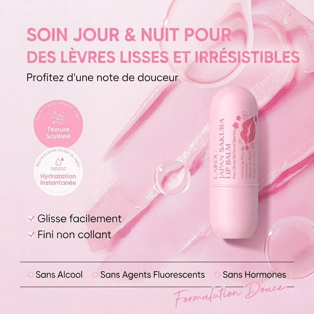 Baume à Lèvres Hydratant LAIKOU Sakura 3,5g