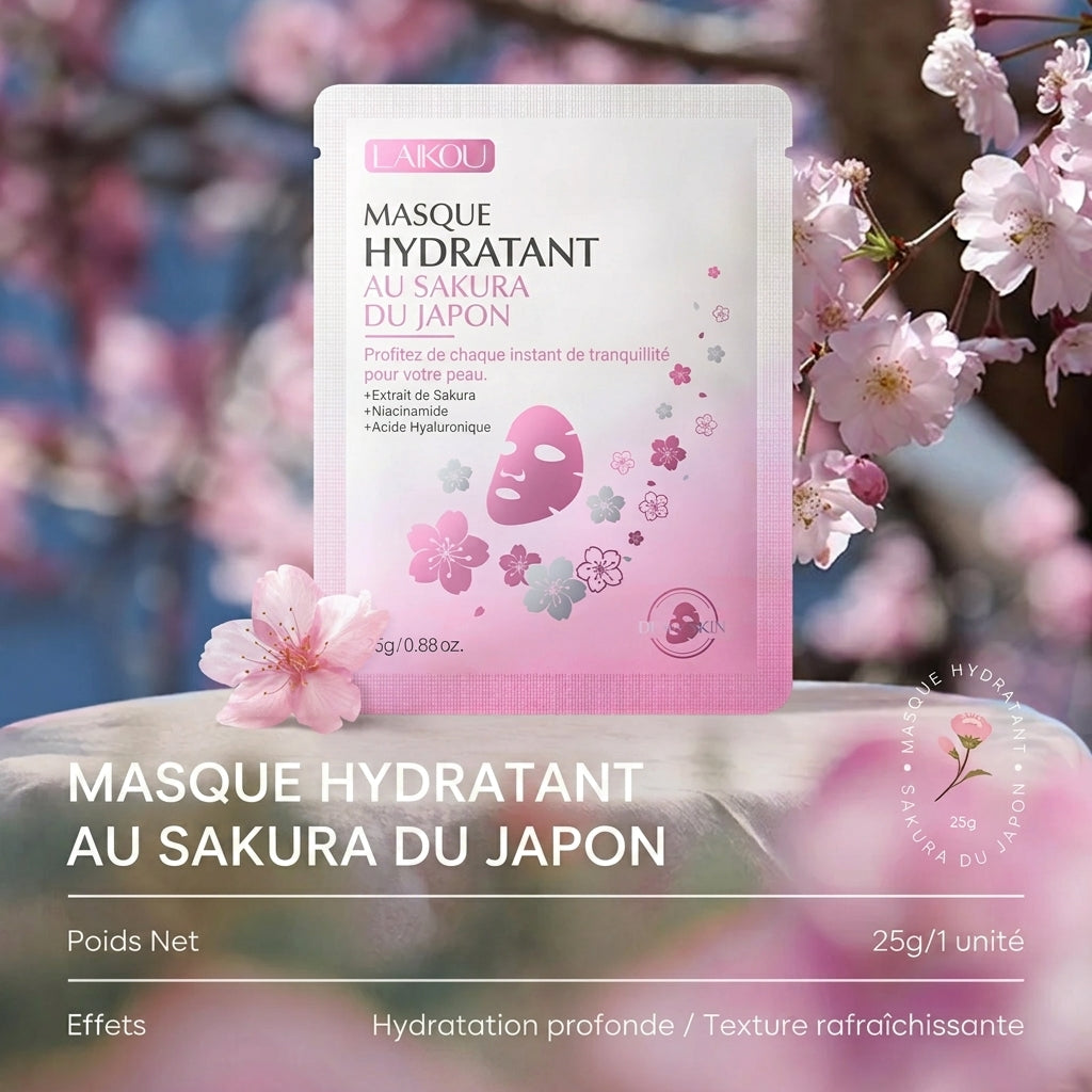 Coffret Masque Hydratant Lèvres LAIKOU Sakura