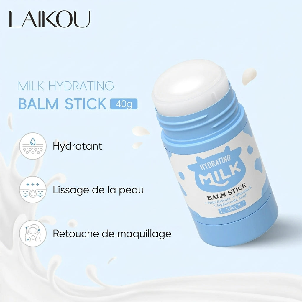 Baume Hydratant Stick Multi-Usage au Lait LAIKOU 40g