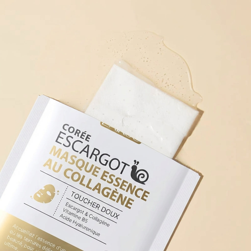 Masque Essence Collagène Escargot LAIKOU 25g x20