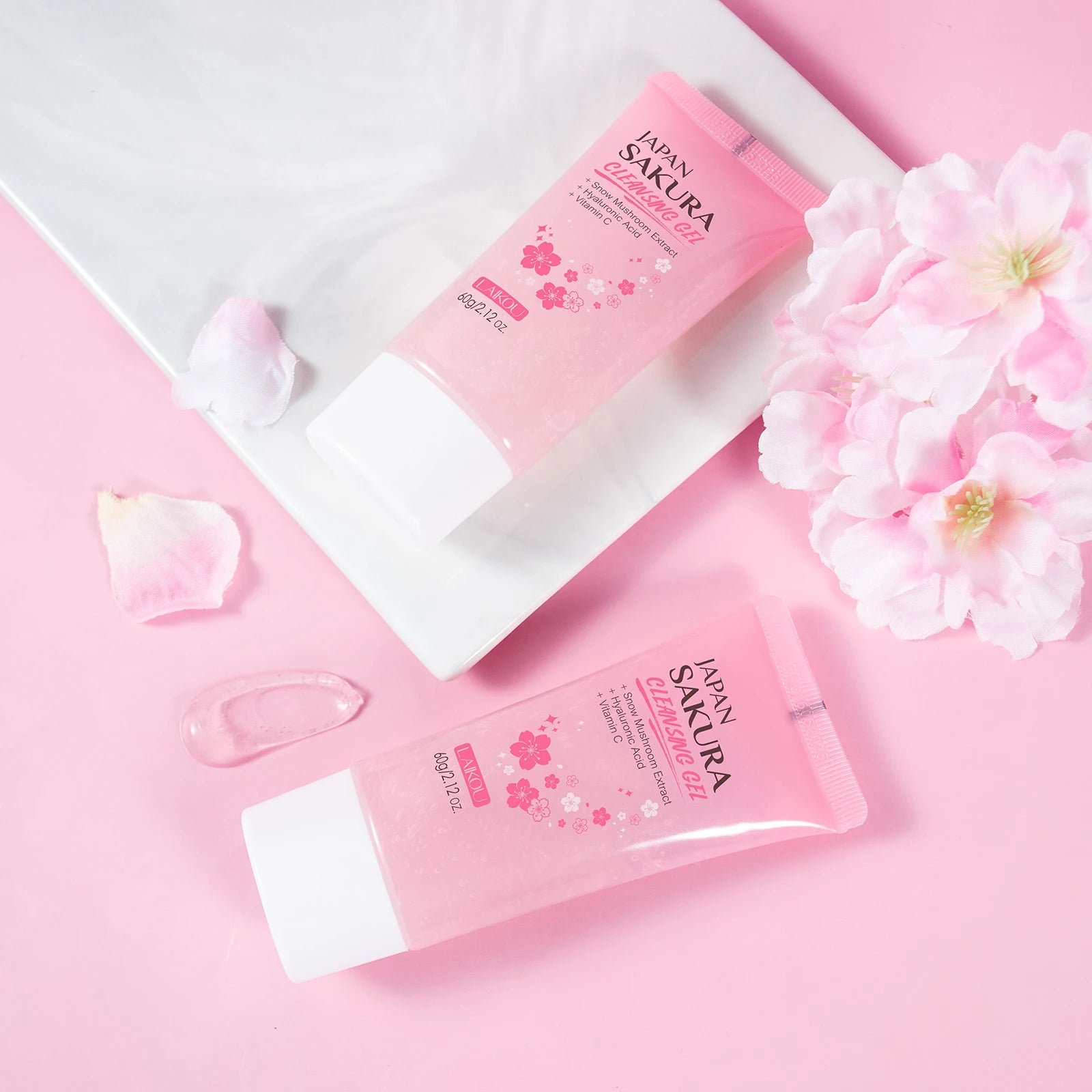 Gel Nettoyant Visage LAIKOU Sakura - packaging
