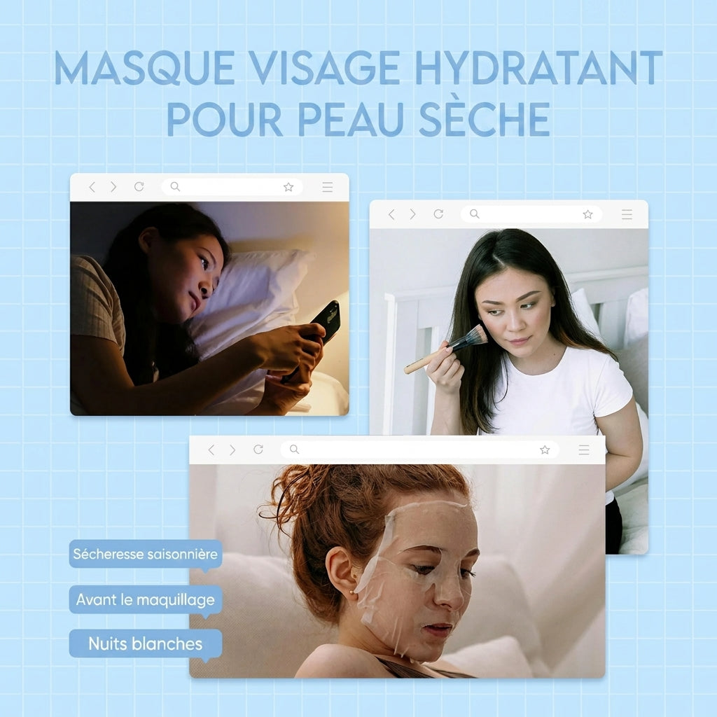 Masque au Lait Soyeux LAIKOU - Lot de 20