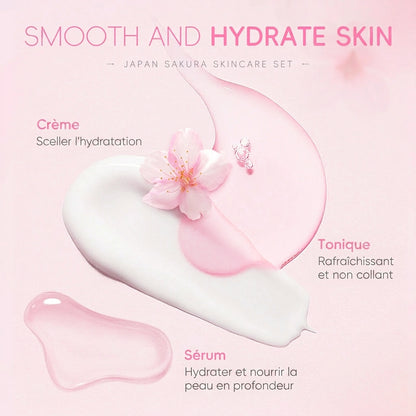 Coffret Soins Visage Sakura LAIKOU 6 Pièces