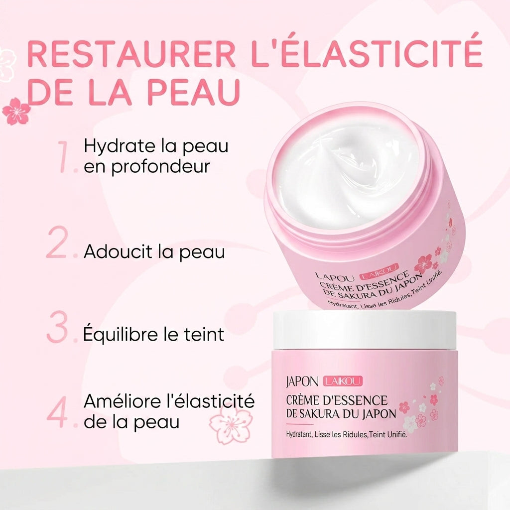 Crème Essence Anti-Rides LAIKOU Sakura – 25 / 50 g