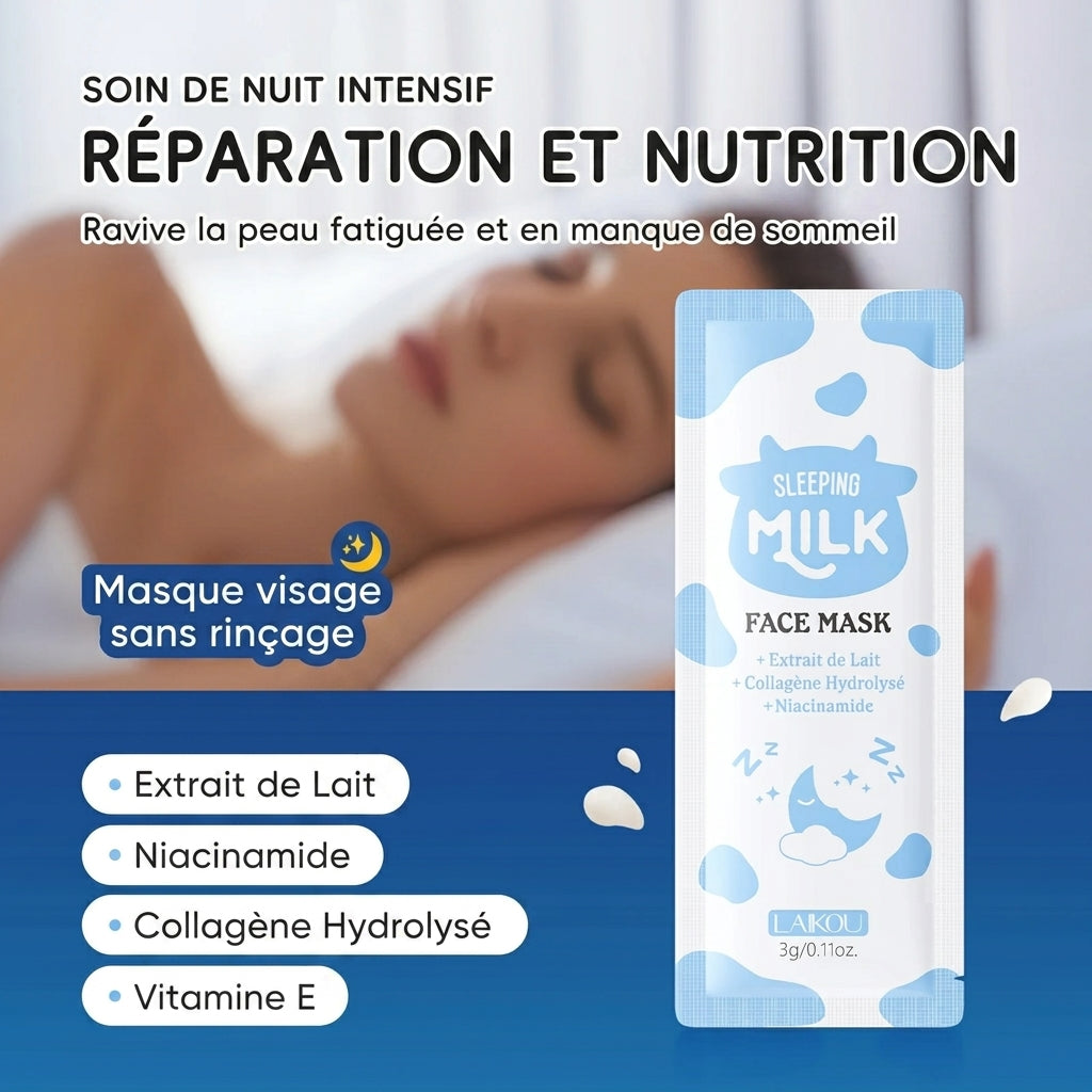 Ensemble de Soins LAIKOU au Lait – 7 Pièces