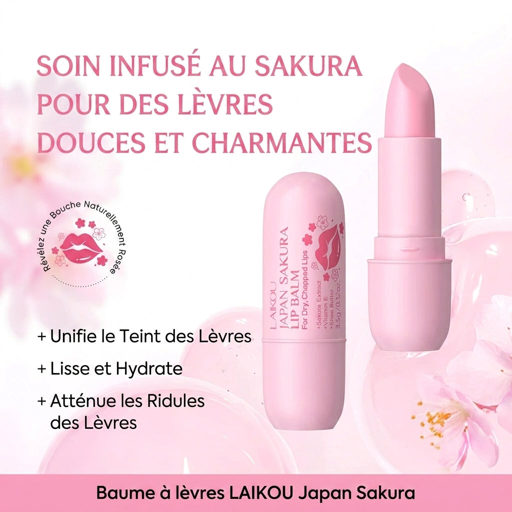 Baume à Lèvres Hydratant LAIKOU Sakura 3,5g