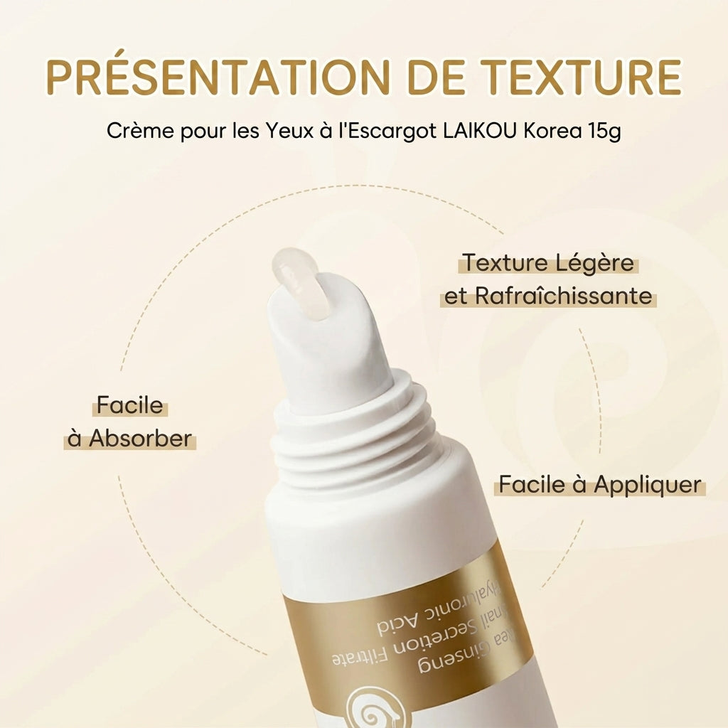 Crème Contour des Yeux Escargot LAIKOU – 15 / 30 g