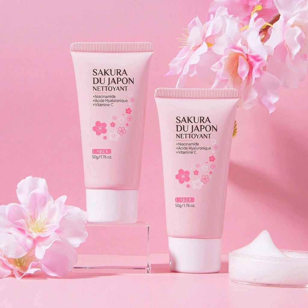 Lot de 2 Nettoyants Visage LAIKOU Sakura 50g