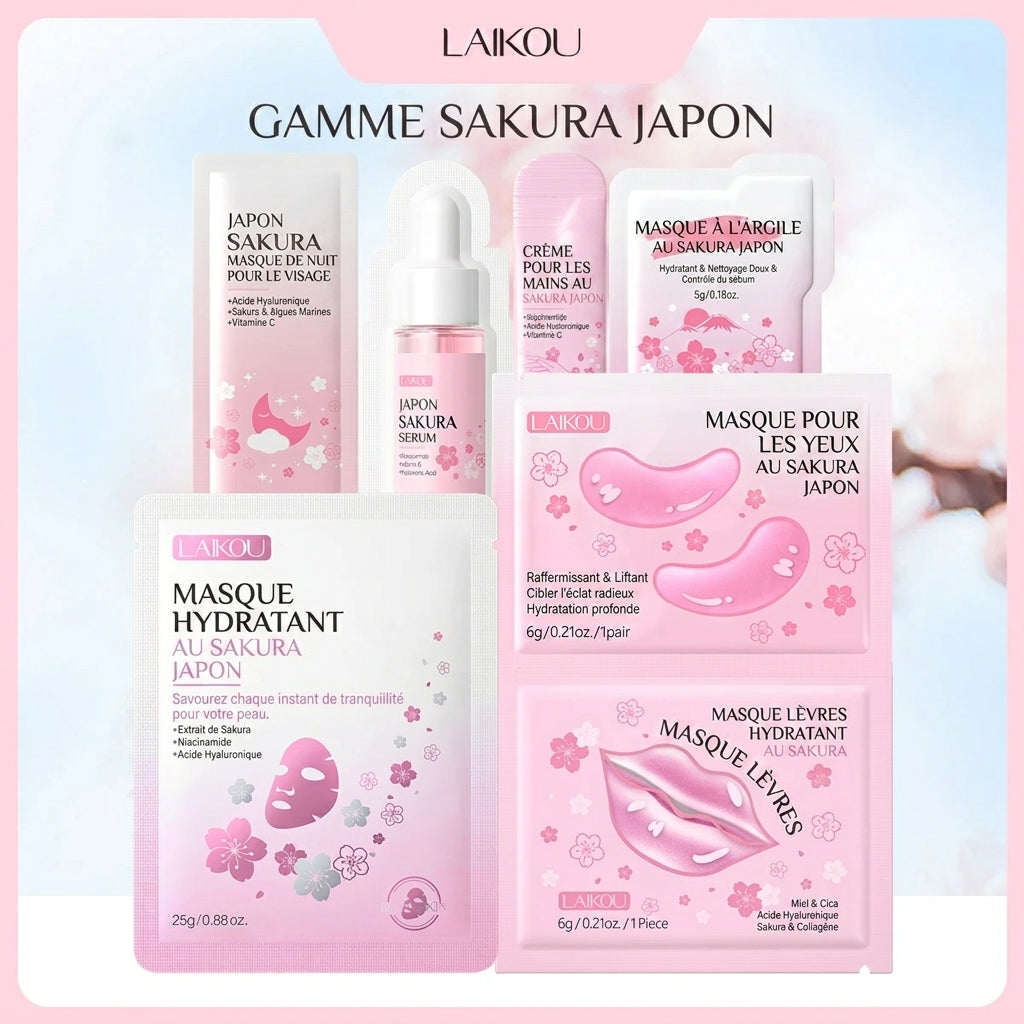 Coffret Masque Hydratant Lèvres LAIKOU Sakura