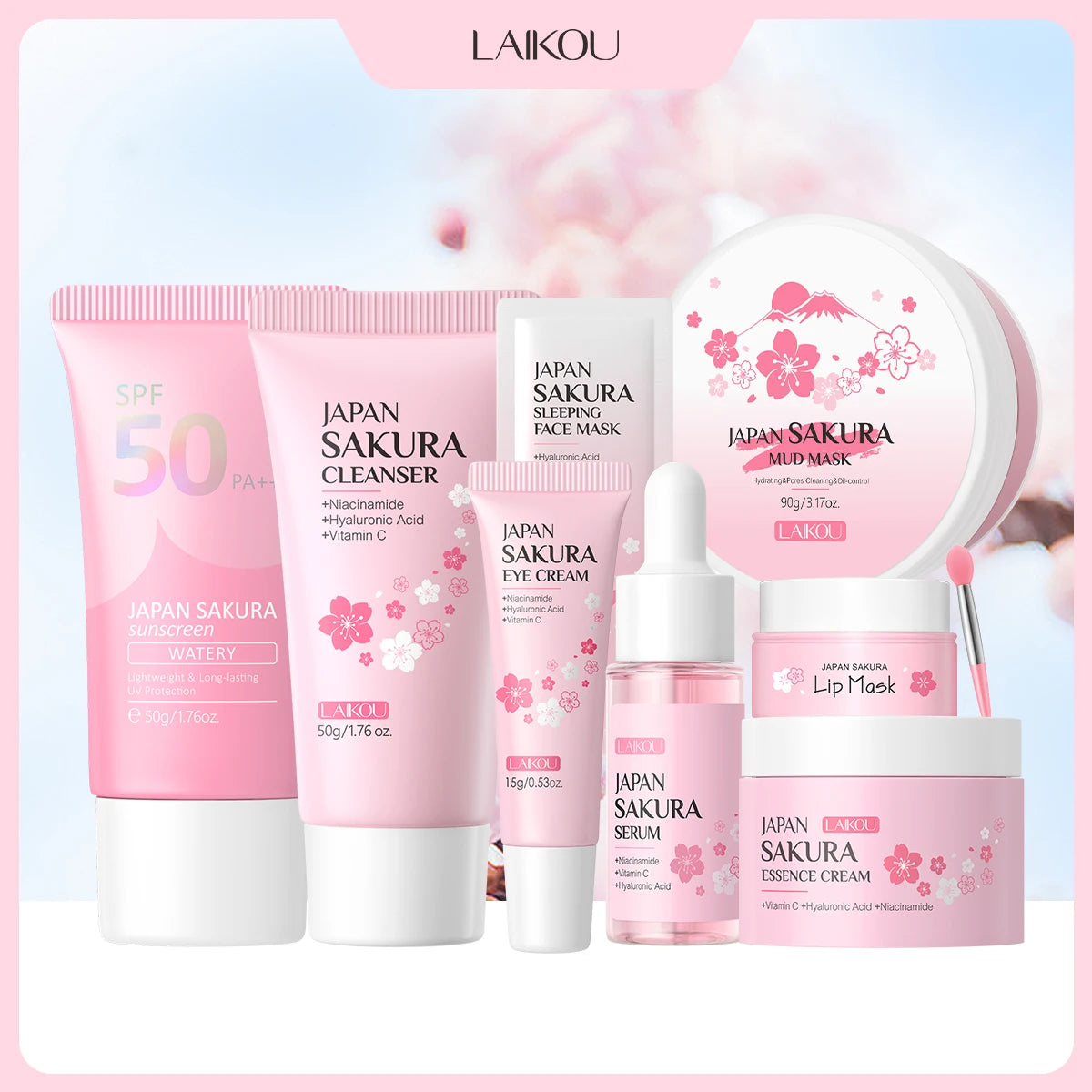 Coffret 8 Produits SPF50 LAIKOU