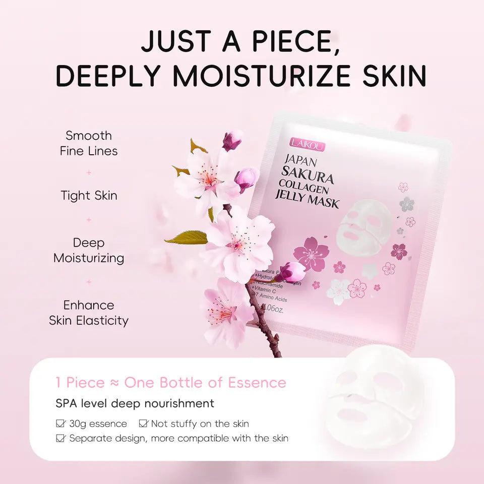 Masque Visage Collagène Vitamine C Niacinamide LAIKOU - visuel 4