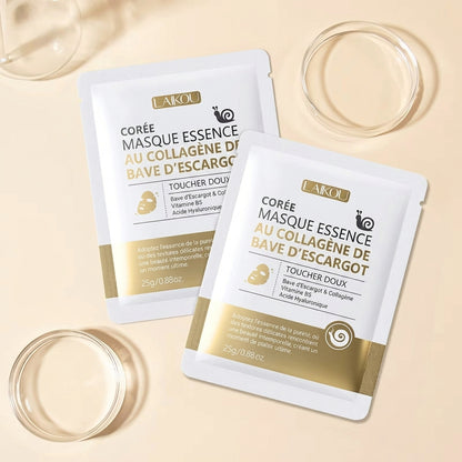 Masque Essence Collagène Escargot LAIKOU 25g x20
