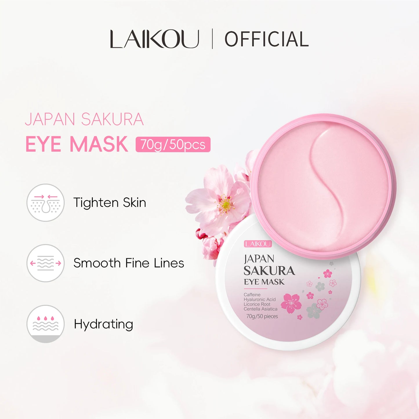 Masque Contour des Yeux LAIKOU Sakura - packaging