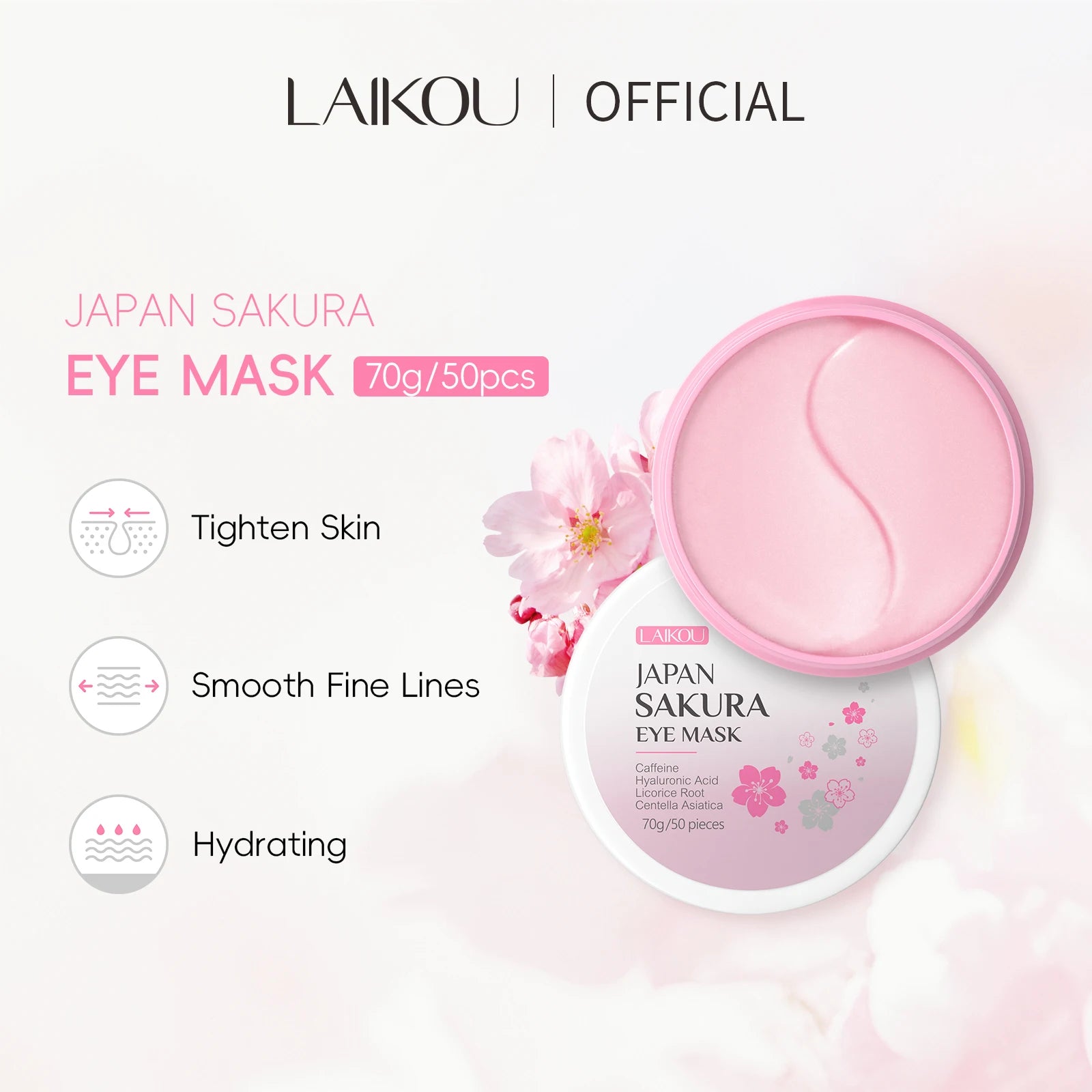 Masque Contour des Yeux LAIKOU Sakura - packaging