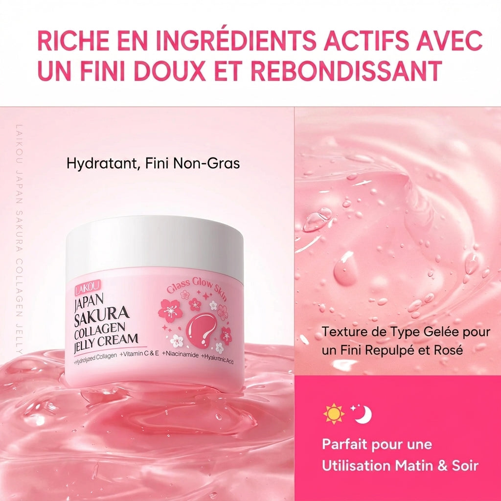 Crème Gelée au Collagène LAIKOU Sakura 100g
