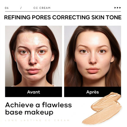 Kit Maquillage Solaire 2-en-1 Crème CC SPF50 LAIKOU