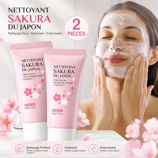 Lot de 2 Nettoyants Visage LAIKOU Sakura 50g