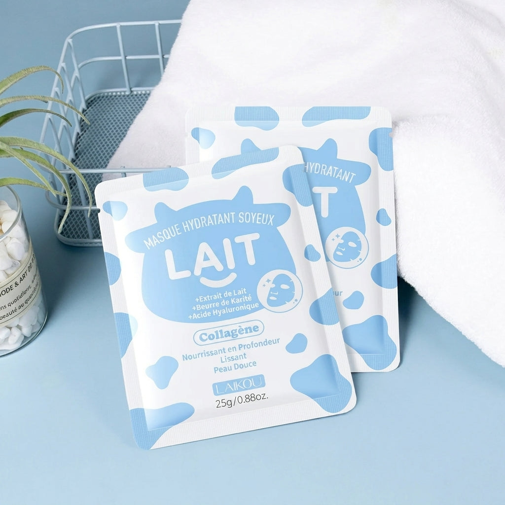Masque au Lait Soyeux LAIKOU - Lot de 20