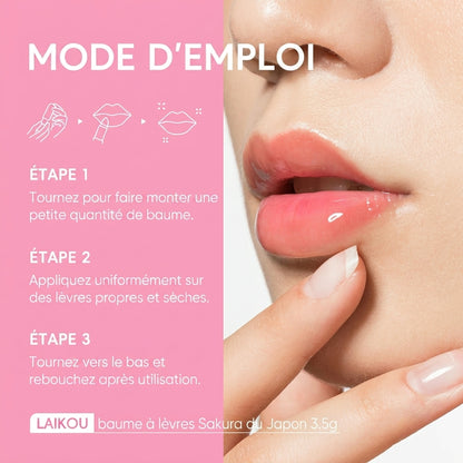 Baume à Lèvres Hydratant LAIKOU Sakura 3,5g