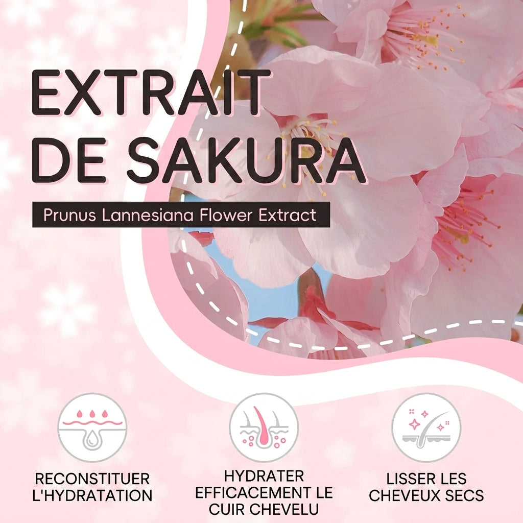 Shampoing Réparateur LAIKOU Sakura – 100 / 200 / 400 ml