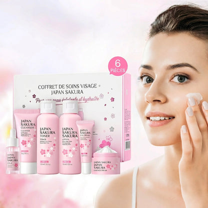 Coffret Soins Visage Sakura LAIKOU 6 Pièces