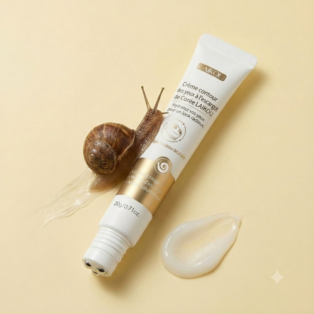 Crème Contour des Yeux Escargot à Bille LAIKOU 20 g